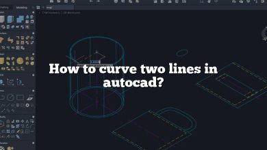 How to curve two lines in autocad?