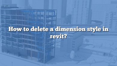 How to delete a dimension style in revit?