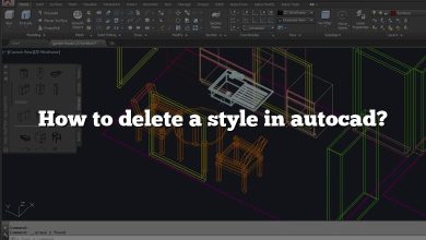 How to delete a style in autocad?