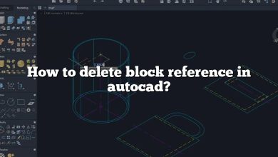 How to delete block reference in autocad?