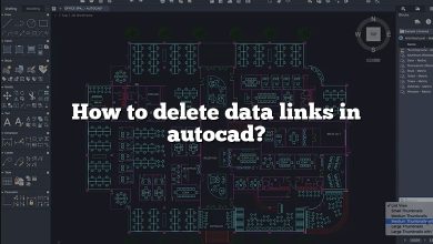 How to delete data links in autocad?