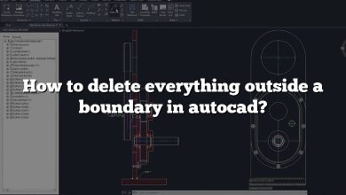 How to delete everything outside a boundary in autocad?