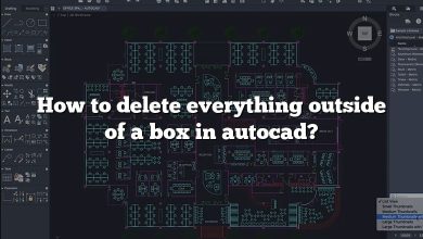 How to delete everything outside of a box in autocad?