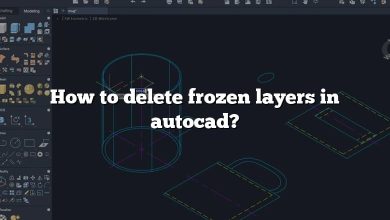 How to delete frozen layers in autocad?