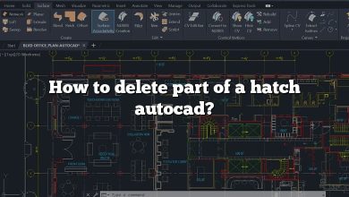 How to delete part of a hatch autocad?