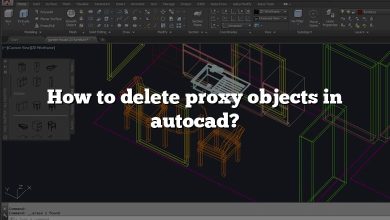 How to delete proxy objects in autocad?