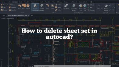 How to delete sheet set in autocad?