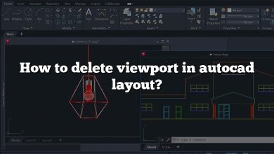 How to delete viewport in autocad layout?