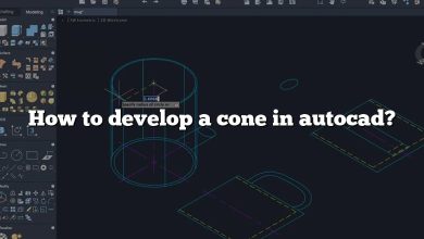 How to develop a cone in autocad?