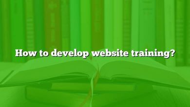 How to develop website training?