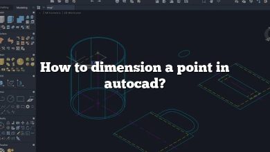 How to dimension a point in autocad?