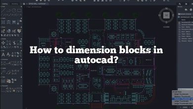 How to dimension blocks in autocad?