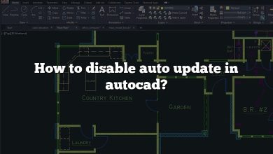 How to disable auto update in autocad?