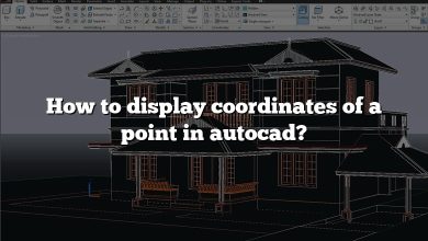 How to display coordinates of a point in autocad?