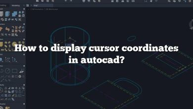 How to display cursor coordinates in autocad?