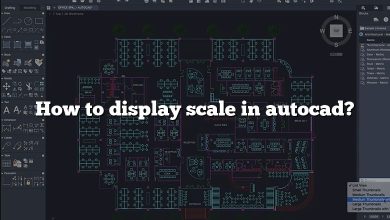 How to display scale in autocad?