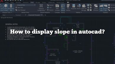 How to display slope in autocad?