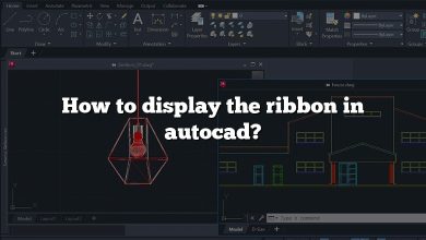 How to display the ribbon in autocad?