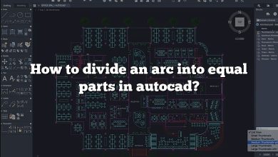 How to divide an arc into equal parts in autocad?