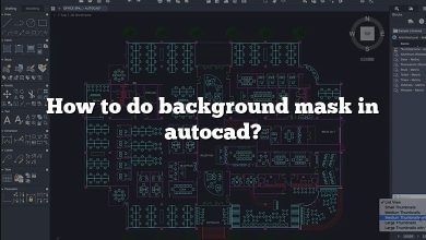 How to do background mask in autocad?