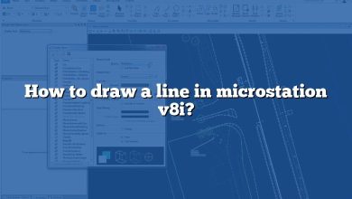 How to draw a line in microstation v8i?