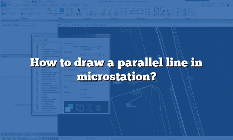 How To Draw A Parallel Line In Microstation Caddikt