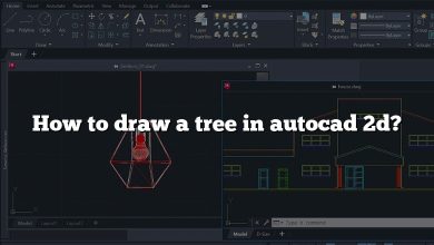 How to draw a tree in autocad 2d?