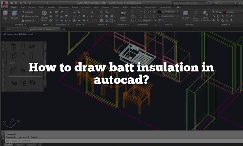 How to draw batt insulation in autocad? - CADdikt
