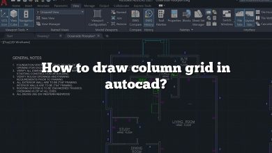 How to draw column grid in autocad?