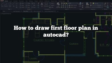 How to draw first floor plan in autocad?