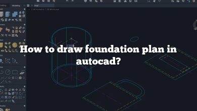 How to draw foundation plan in autocad?