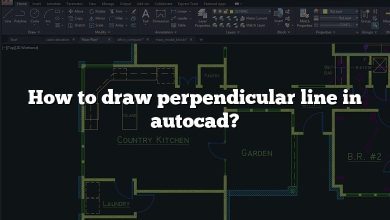 How to draw perpendicular line in autocad?