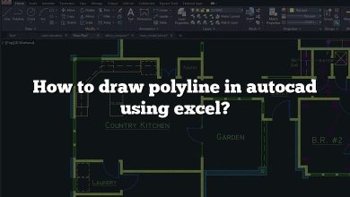 How to draw polyline in autocad using excel?