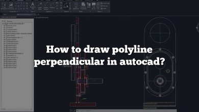 How to draw polyline perpendicular in autocad?