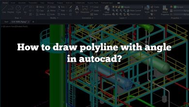 How to draw polyline with angle in autocad?