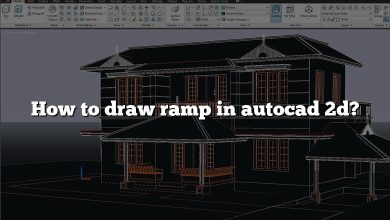 How to draw ramp in autocad 2d?