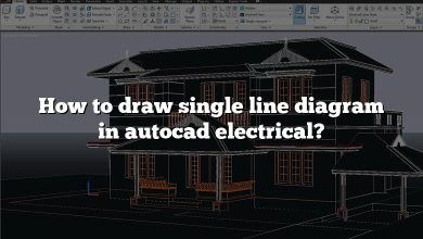 How to draw single line diagram in autocad electrical?