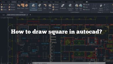 How to draw square in autocad?