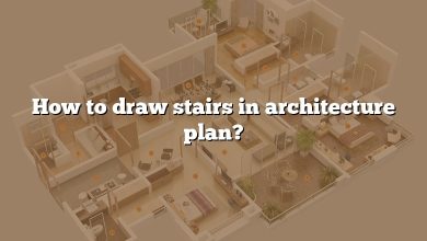 How to draw stairs in architecture plan?