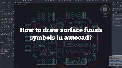 How to draw surface finish symbols in autocad?