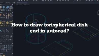 How to draw torispherical dish end in autocad?