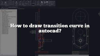 How to draw transition curve in autocad?