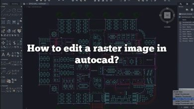 How to edit a raster image in autocad?