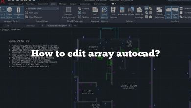 How to edit array autocad?