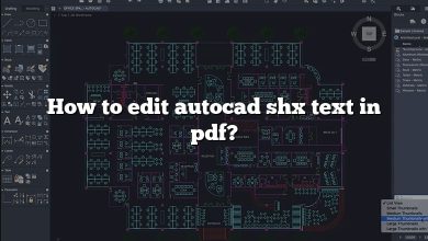 How to edit autocad shx text in pdf?