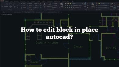 How to edit block in place autocad?