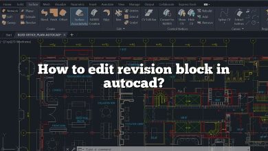 How to edit revision block in autocad?