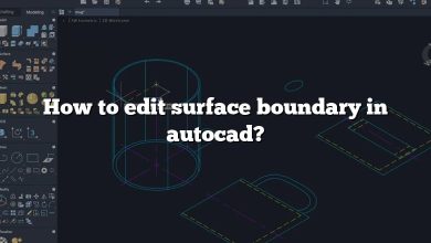 How to edit surface boundary in autocad?