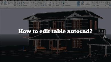 How to edit table autocad?