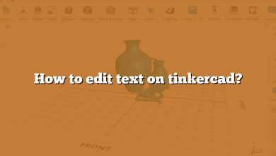 How to edit text on tinkercad?